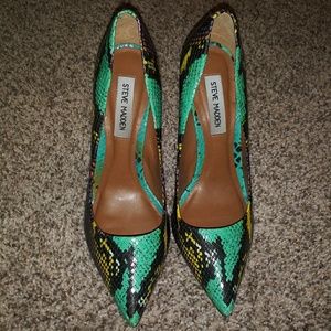 Steve Madden snakeskin heels - pointed toe